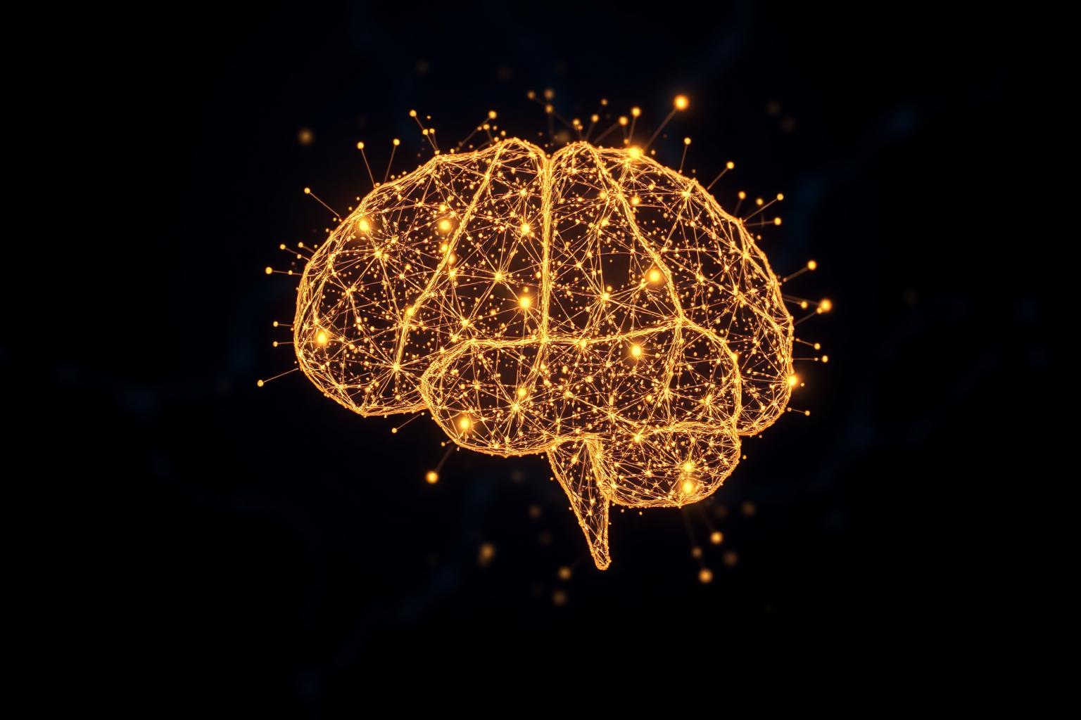 Neural network visualization representing cognitive intelligence